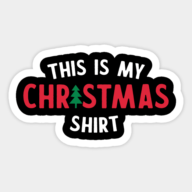 My Christmas Shirt Sticker by Portals